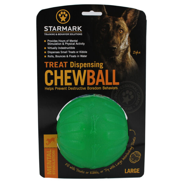 Starmark Treat Dispensing Chew míček - L: