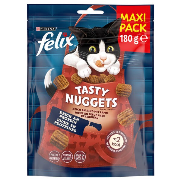 Felix Tasty Nuggets s hovězím a jehněčím -