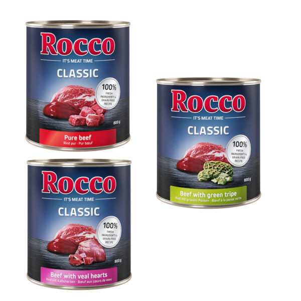 Rocco Classic míchané balení na zkoušku 6 x 800 g