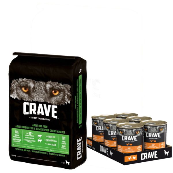 Crave Adult 6 x 400 g konzervy + Crave 11