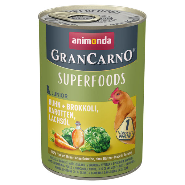 Animonda GranCarno Junior Superfoods 6 × 400 g -