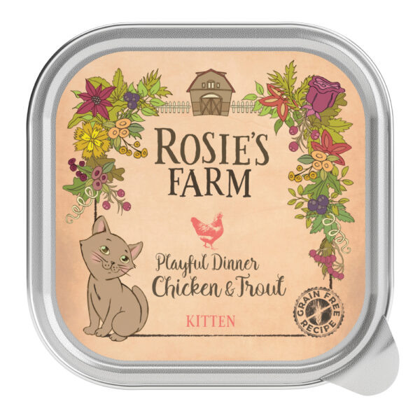 Rosie's Farm Kitten 64 x 100g Kuře