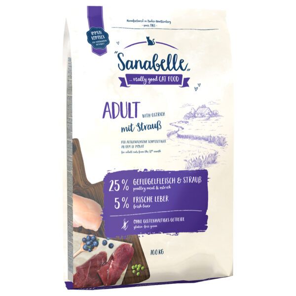 Sanabelle Adult pštros - Výhodné balení:
