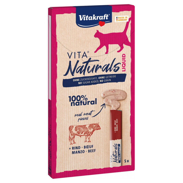 Vitakraft Vita Naturals Liquid-Snack s hovězím -