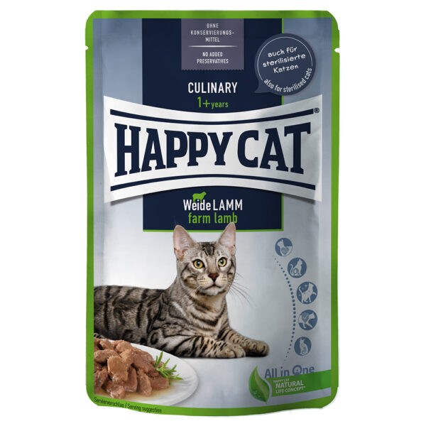Happy Cat Pouch Meat in Sauce 12 x
