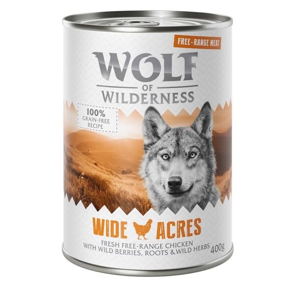Výhodné balení Wolf of Wilderness "Free-Range Meat" 12 x
