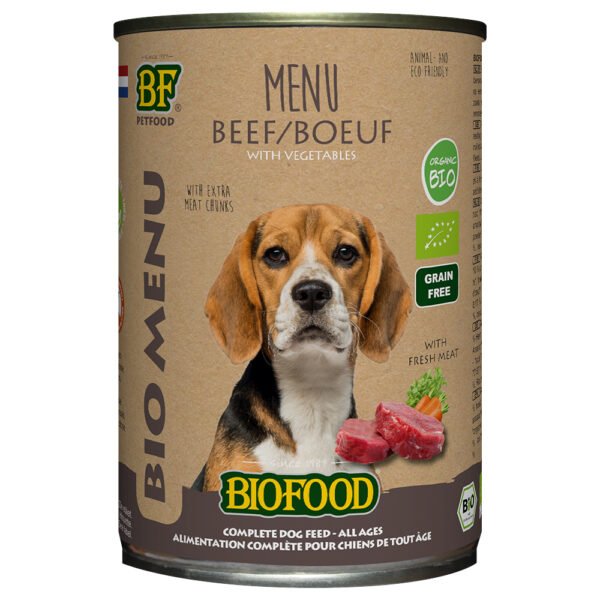 BF Petfood Organic hovězí menu