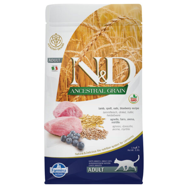 Farmina N&D Ancestral Grain Adult Lamb & Blueberry -