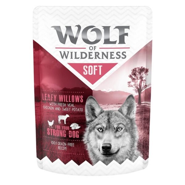 Výhodné balení Wolf of Wilderness Adult "Soft & Strong" 24 x