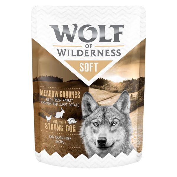 Výhodné balení Wolf of Wilderness Adult "Soft & Strong" 24 x