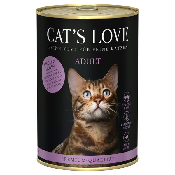 Cat's Love 12 x 400 g – výhodné
