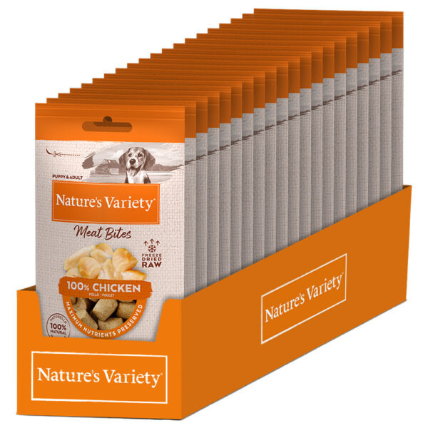 Nature's Variety Freeze-Dried Chicken Meat Bites pro psy