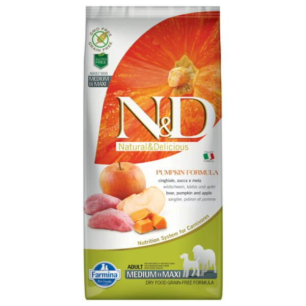Farmina N&D Pumpkin Grain Free Adult Medium/Maxi Boar