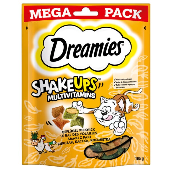 Dreamies Shakeups Multivitamins Snacks - drůbeží piknik