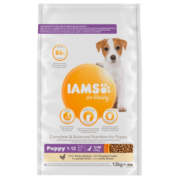 IAMS for Vitality Dog Puppy & Junior Small /