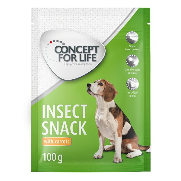 Concept for Life Insect Snack s mrkví