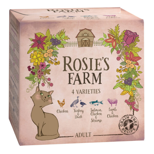 Balení na vyzkoušení Rosie's Farm Adult 4 x 100 g -