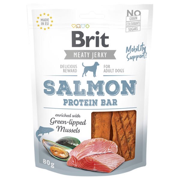 Brit Jerky Salmon Protein Bar -
