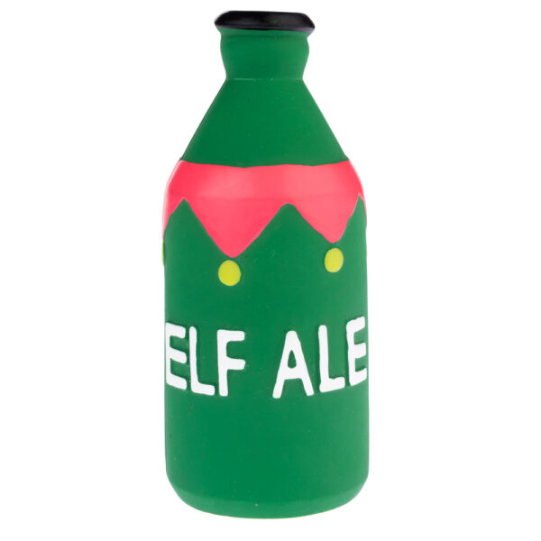 TIAKI Hračka pro psy vánoční elfí pivo  -