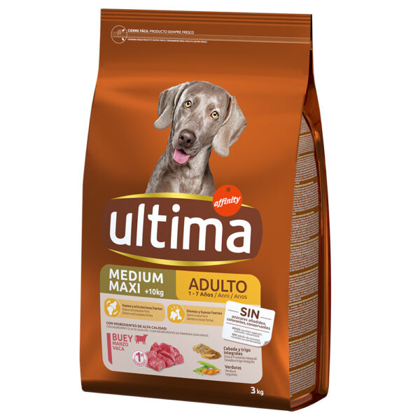 Ultima Medium / Maxi Adult hovězí pro psy -