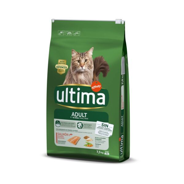 Ultima Cat Adult losos - výhodné balení