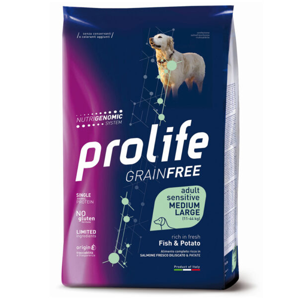 Prolife Dog Grain Free Sensitive  Adult Medium/Large