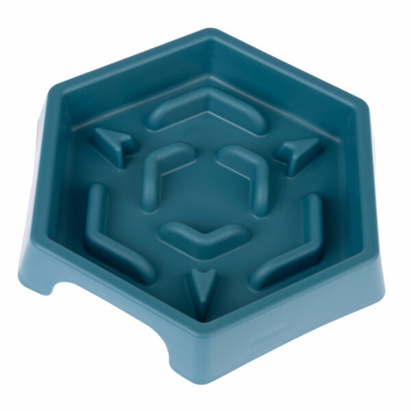 TIAKI Slow Feeder Blue Hexagon
