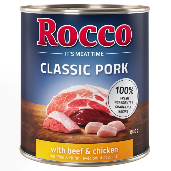 Ekonomické balení Rocco Classic Pork 12 x 800