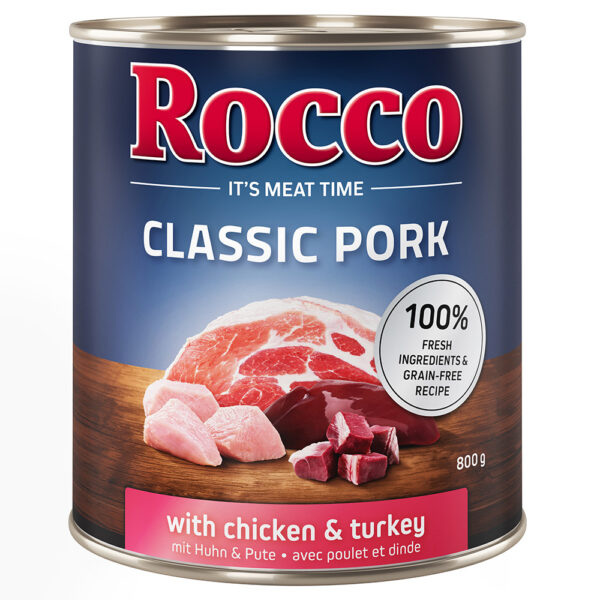 Ekonomické balení Rocco Classic Pork 12 x 800
