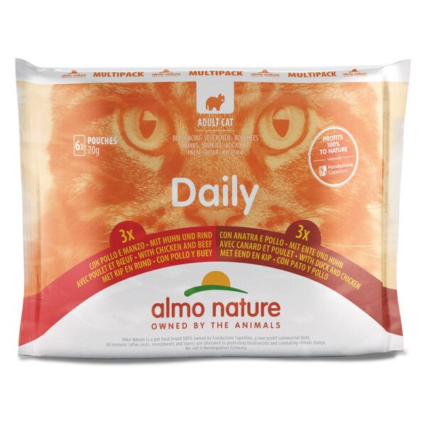 Almo Nature Cat Daily Menu kapsička 6 x 70 g - Mix (2