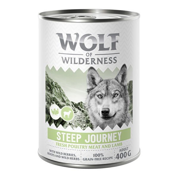 Wolf of Wilderness Adult 6 x 400 g - se spoustou čerstvé